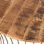 Table basse en bois de manguier et en fer