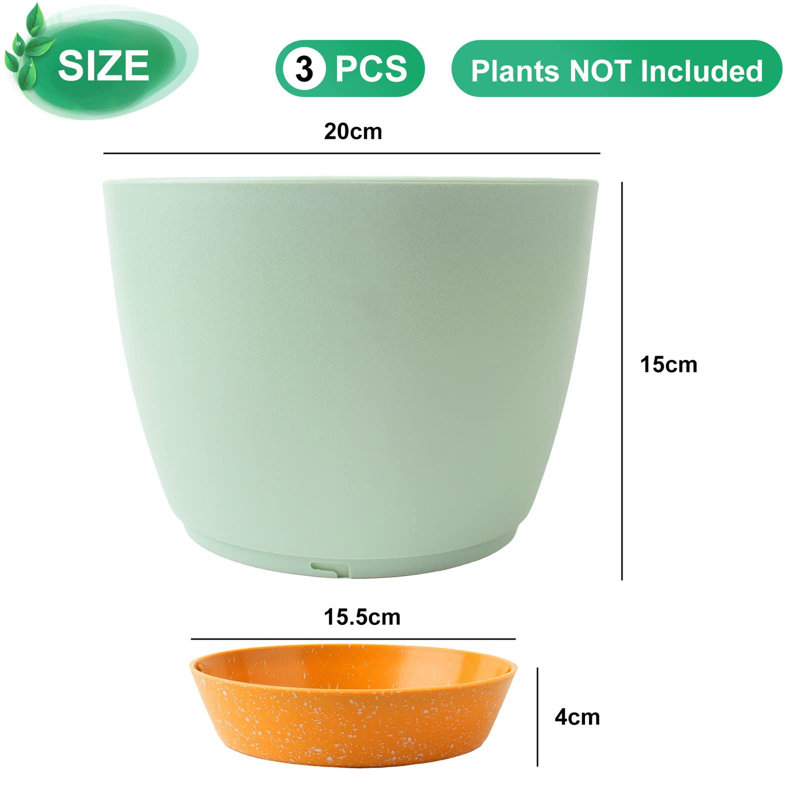 Borsari Pot Planter, Green