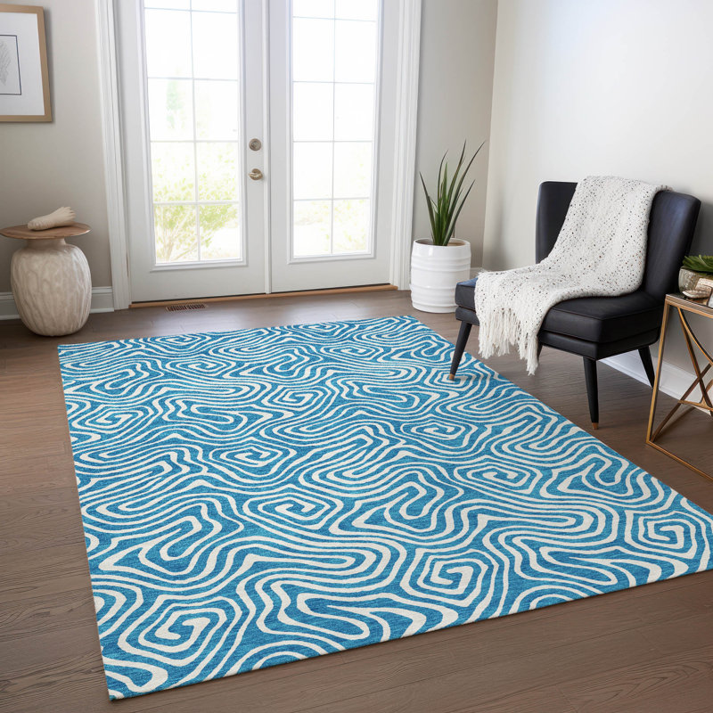 Tapis lavable intérieur / extérieur Raya , 10 pi x 14 pi