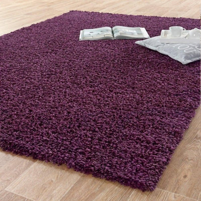 Kyal Solid Colour Shag Area Rug