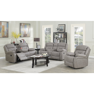 Ensemble de salon configurable inclinable Wilner
