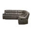 Canapé modulaire inclinable en cuir 119 po Alvi-848075896