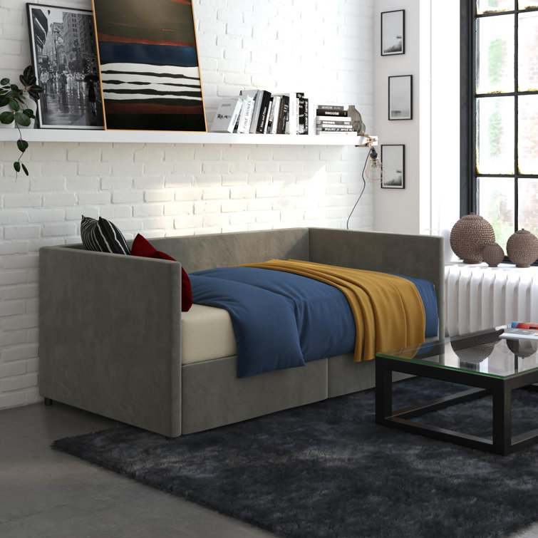 Dmitry Upholstered Daybed with Drawers