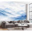 Papier peint auto-adhésif Misty Blue Mountain Landscape Layered Peaks-133671317
