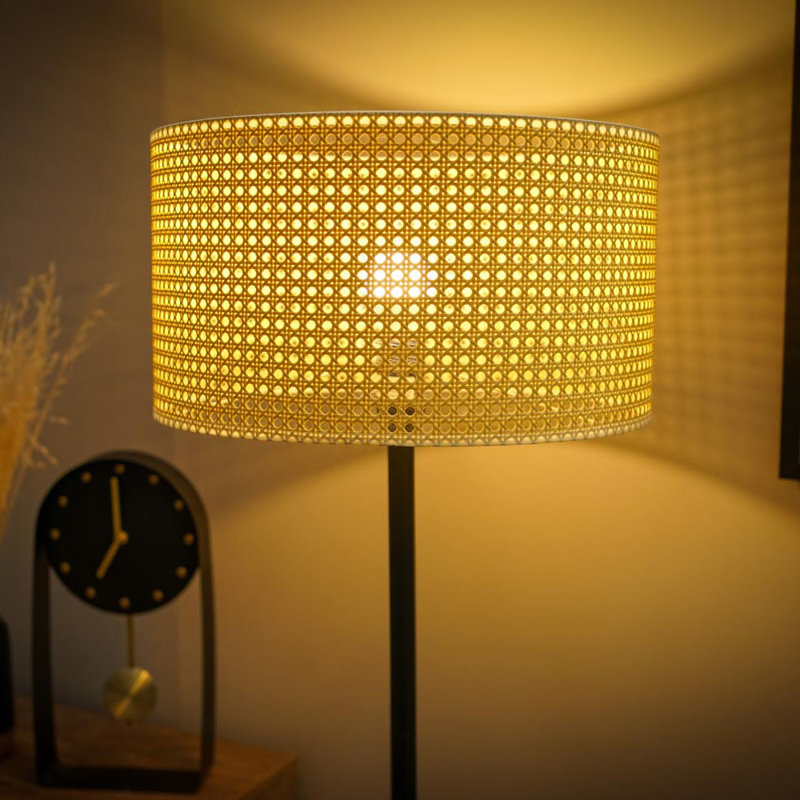 130cm Traditional Floor Lamp, Black