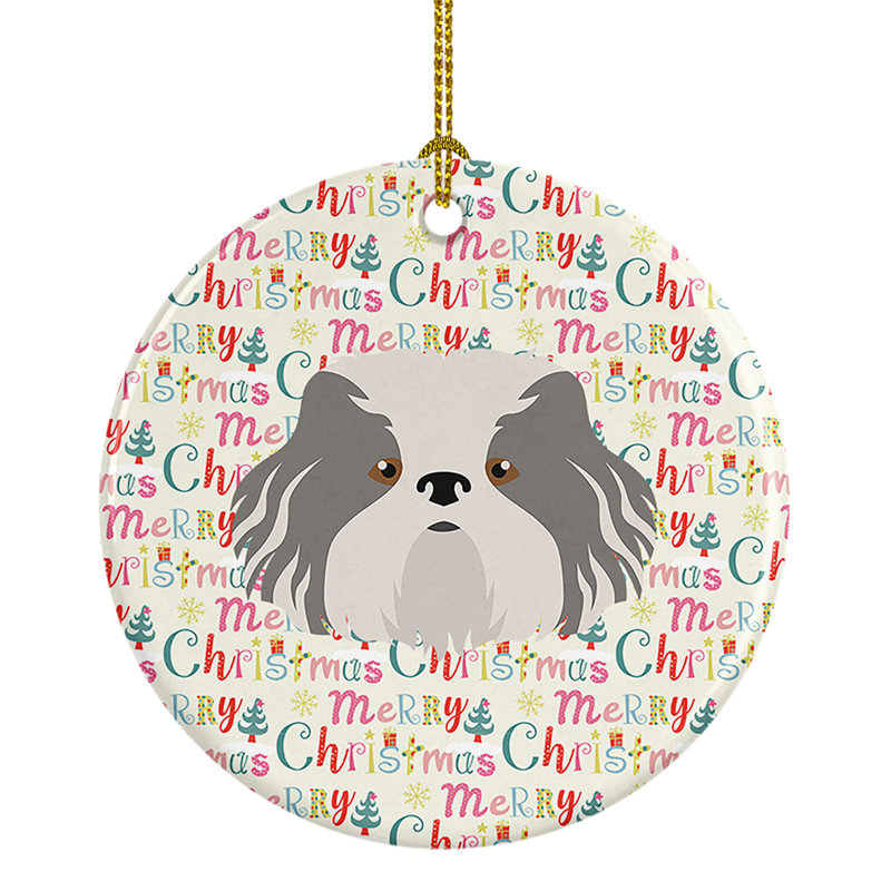 Ornement suspendu Odis Dog Merry Christmas