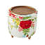 Repose-pieds rond avec rangement Floral