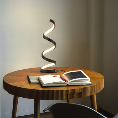 Abdikarim LED Dimmable Table Lamp 10W Modern with Switch in Spiral Design 3M Cable