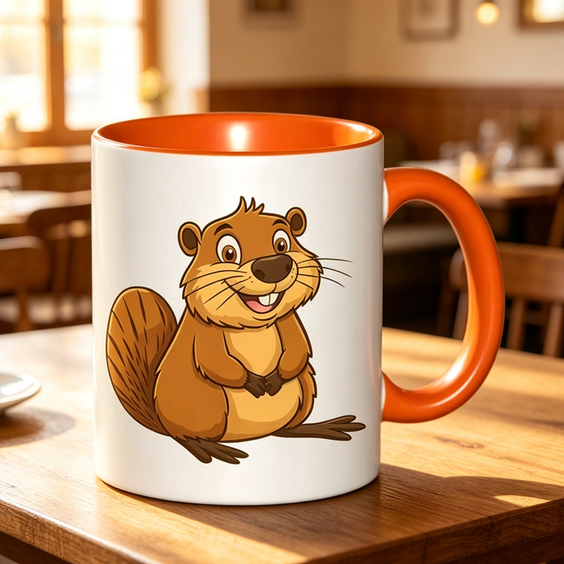 Ceramic Coffee Mug, Orange