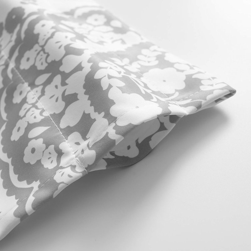 Cantonnière florale sur mesure 52 po, l 52 po x L 14 po, Gris