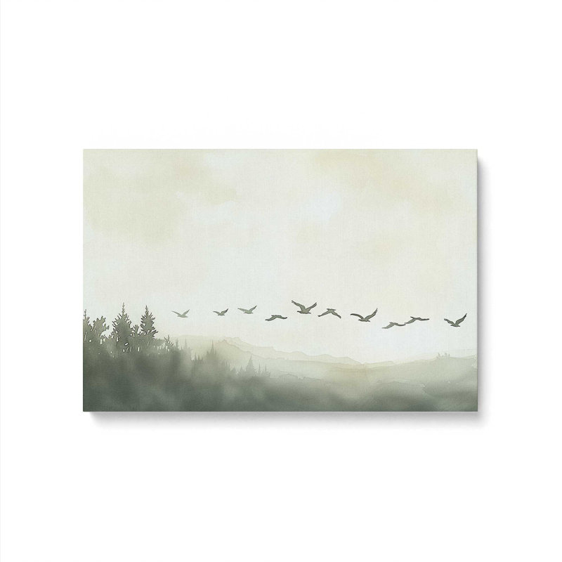 Toile roulée Skyward Silhouettes, H 12 po x l 18 po x P 1,25 po, Toile tendue