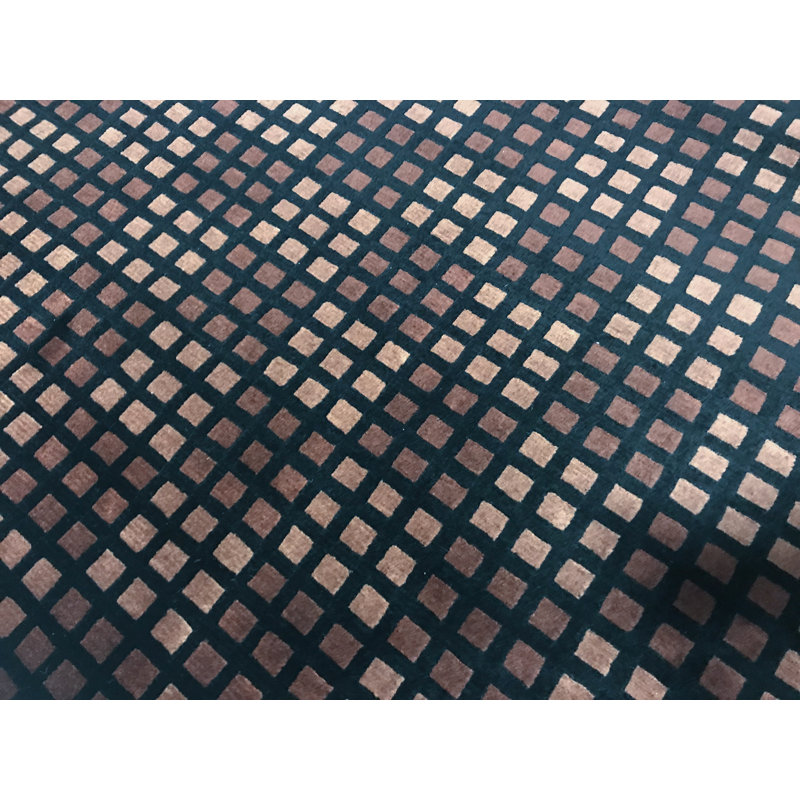 Hand-Knotted High-Quality Black and Brown Area Rug
