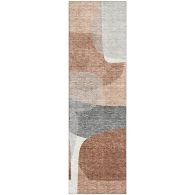 Premium Machine Washable Mayfield AMF2121 Blocks Rug
