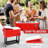 80 Qt. Outdoor Rolling Cooler Cart Storage Cabinet-75248280