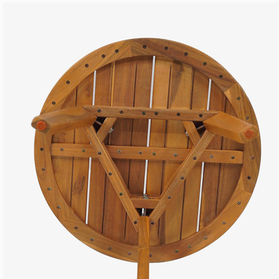 Table d'appoint ronde en acacia