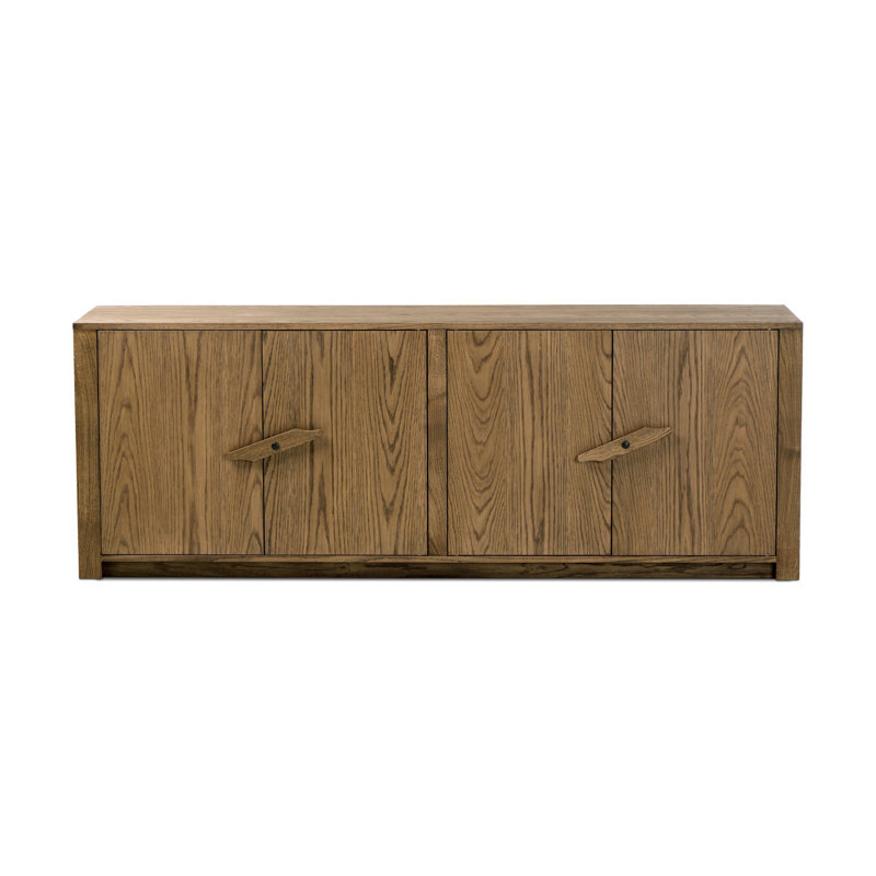 Bedford Media Console-Warm Natural Oak