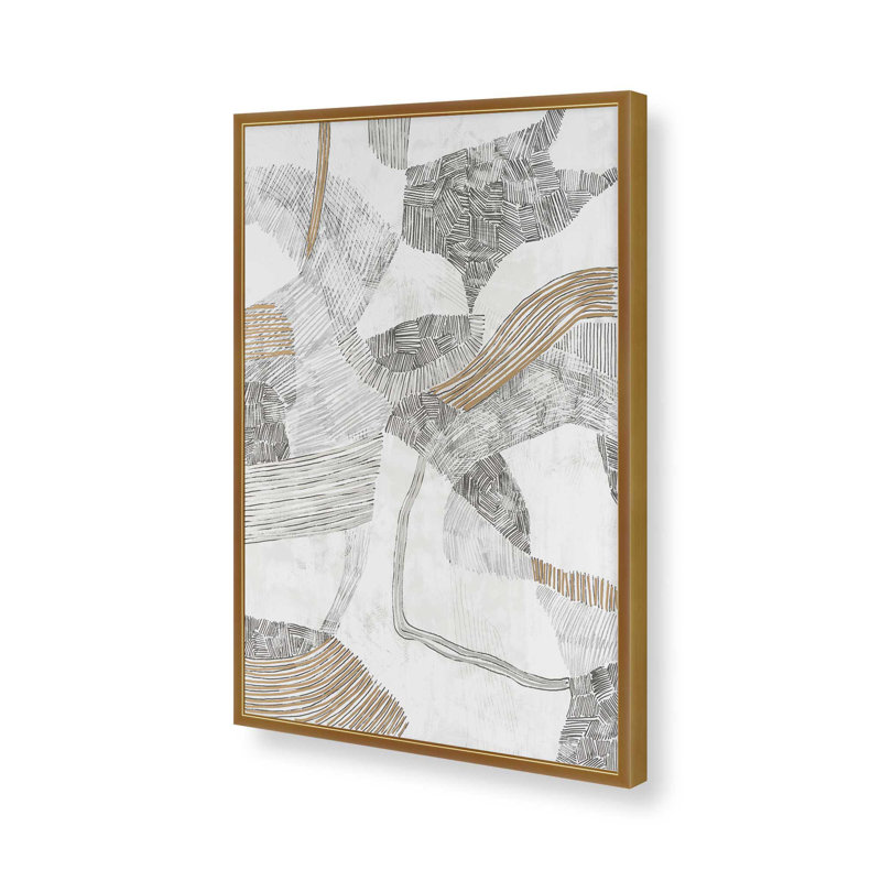 «String Dream II» par June Erica Vess, reproduction d'art sur toile, H 48 po x l 36 po, Doré