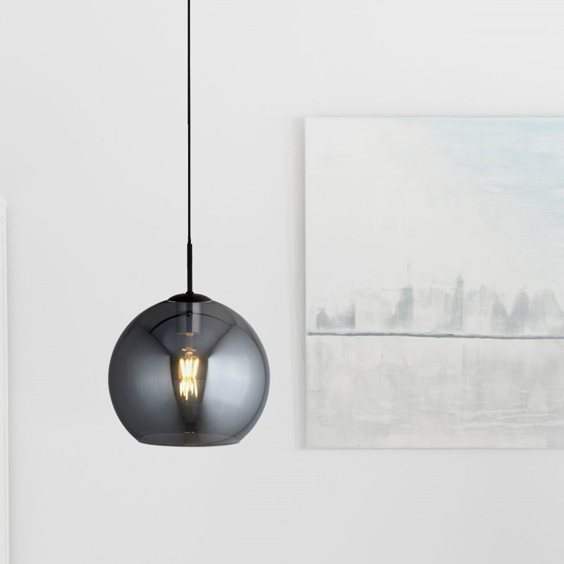 Estinville 1 - Light Smoked Sphere Pendant