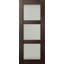 Dalle de porte intérieure en bois et verre Avet 3-Lite Vetro Avon-90885126-90885138