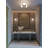 Deiniol Glass LED Semi Flush Mount-1360167705