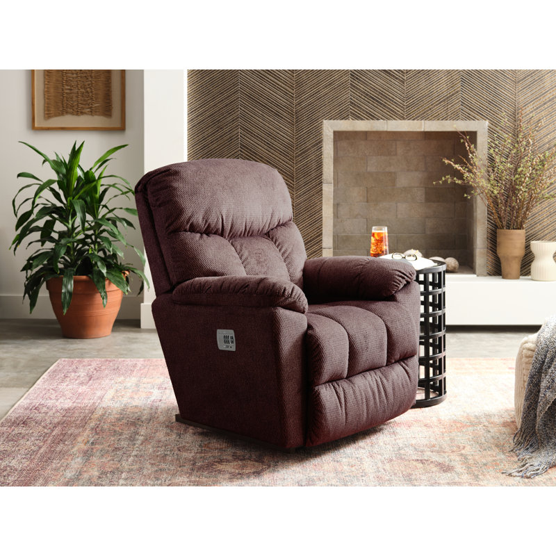 Morrison Power Rocking Recliner with Power Headrest, Redwood
