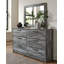 Commode double 6 tiroirs avec miroir Kaisee