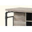 Table de hauteur comptoir en chêne antique et gris sablé