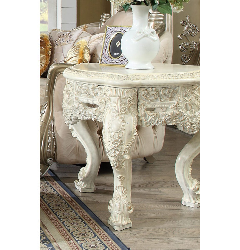 Table de bout blanche Plantation Cove
