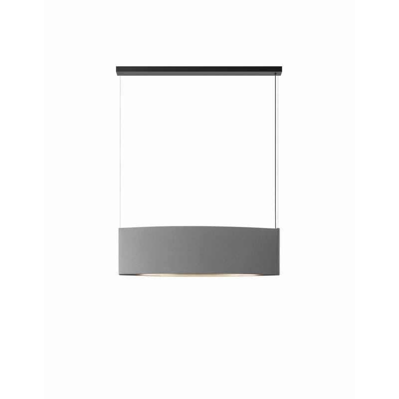 Noren 2 - Light LED Pendant, 13.78" H x 48.43" W x 7.09" D, Light Gray