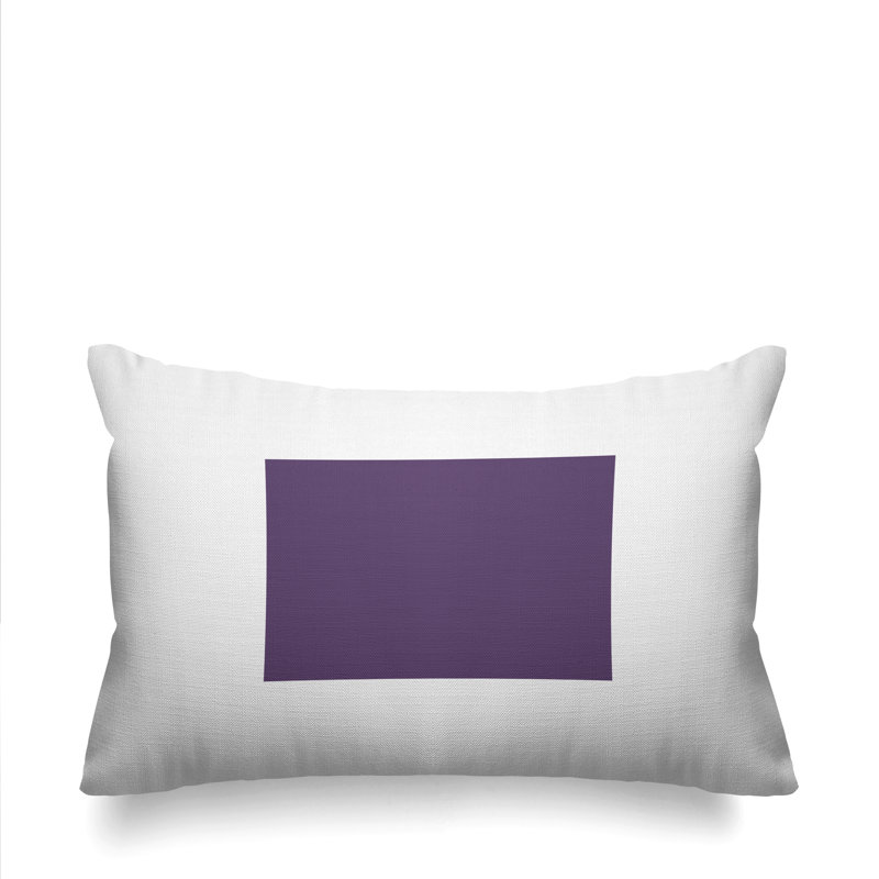 Coussin décoratif intérieur / extérieur Ridge, Violet