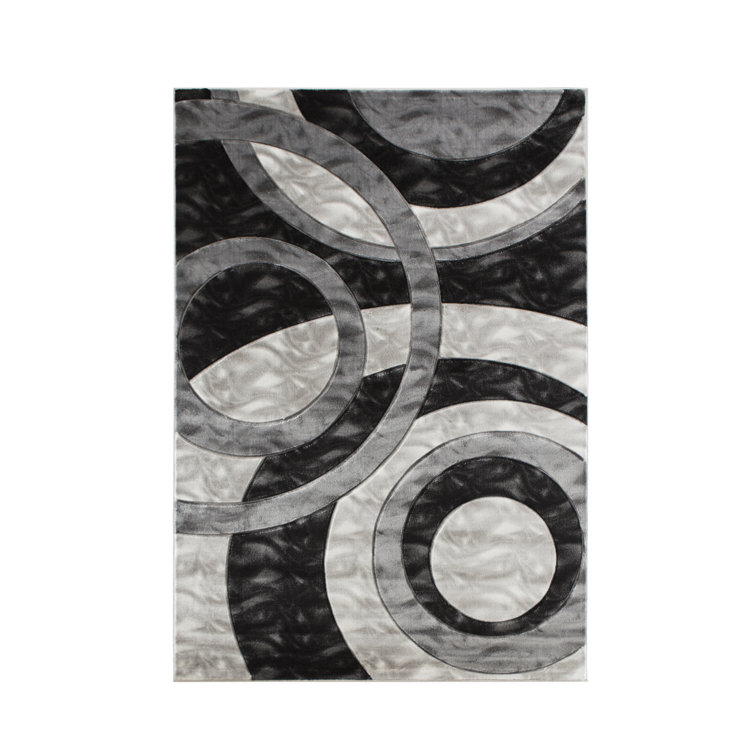 Tapis ivoire / noir Adonia