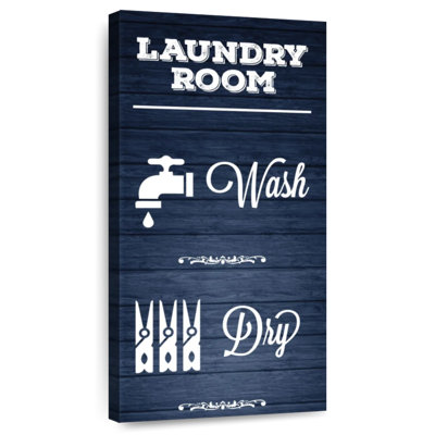 Laundry Navy Wood II