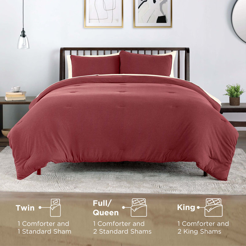 Vellux Moab King Berry Comforter Set, King Comforter + 2 King Shams