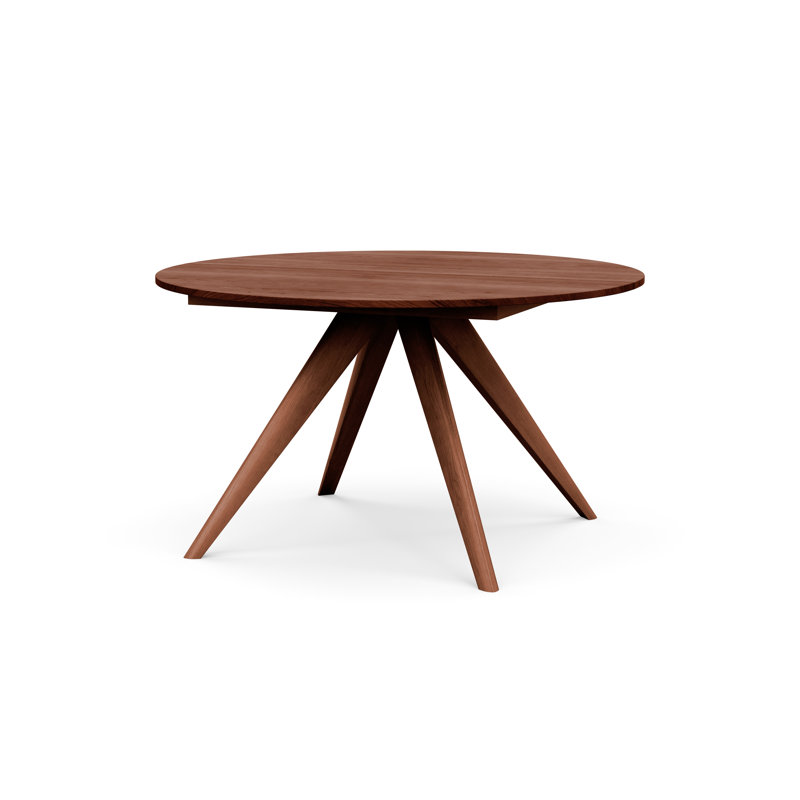 Table à rallonge ronde Catalina, Cerise cognac, L 54 po x l 54 po