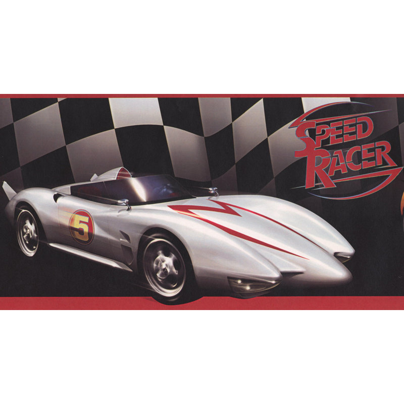 Bordure de voiture Speed Racer, Noir