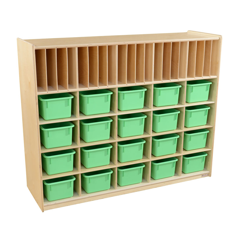 Rangement multiple sans plateaux, Vert lime, Oui