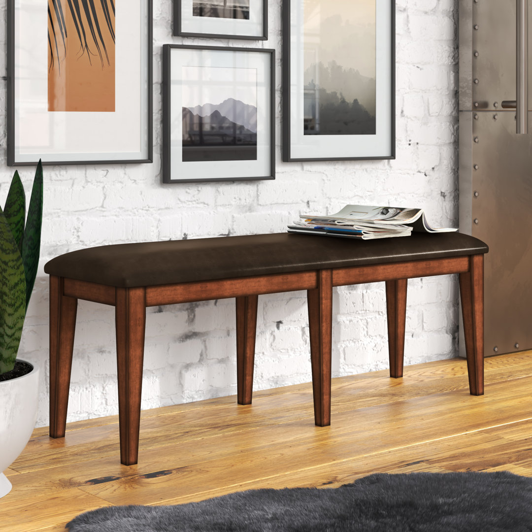 Darcie Polyvinyl Chloride (PVC) Upholstered Bench Steelside™