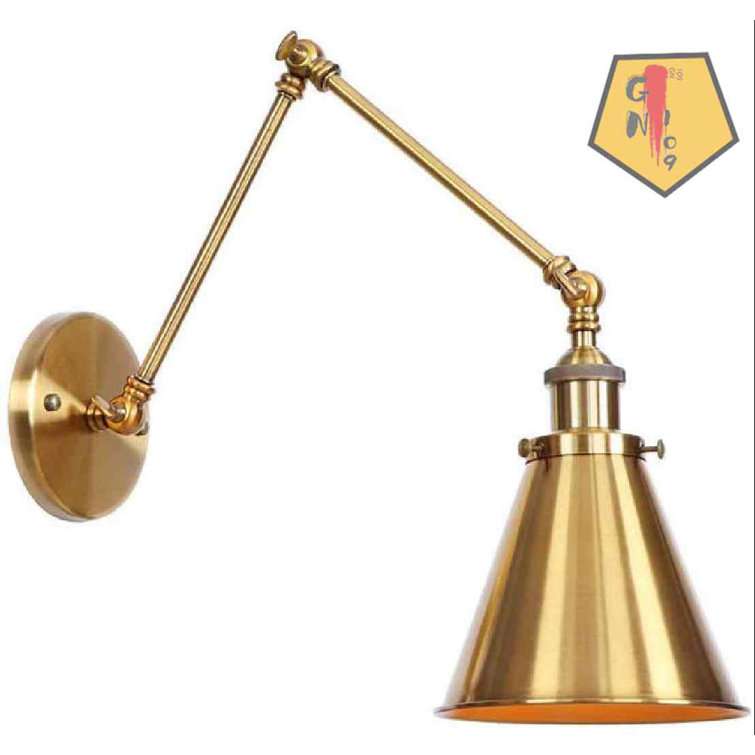 Hevan Metal Swing Arm Sconce