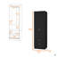 Garde-robe 2 tiroirs 2 portes