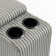 11.81" W Upholstered End Table With Storage And Cup Holders For Modular Sectional Sofa