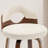 Leona Wooden Faux Leather Stools-343979291-343979288