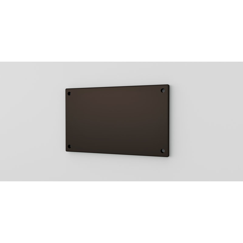 Bronze 5-Inch Metal Mounting Plate for Address Numbers
