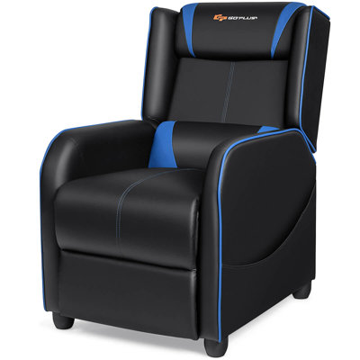 Massage Gaming Recliner Chair Single Living Room Sofa Home Theater Seat Red by Wrought Studio