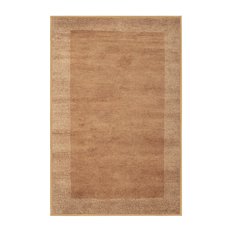 Tapis beige contemporain, Rectangle 5 pi x 7 pi