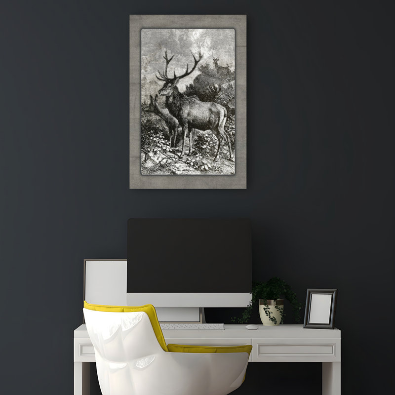 «Always Aware Abstract», art mural rétro, 18" H x 12" W