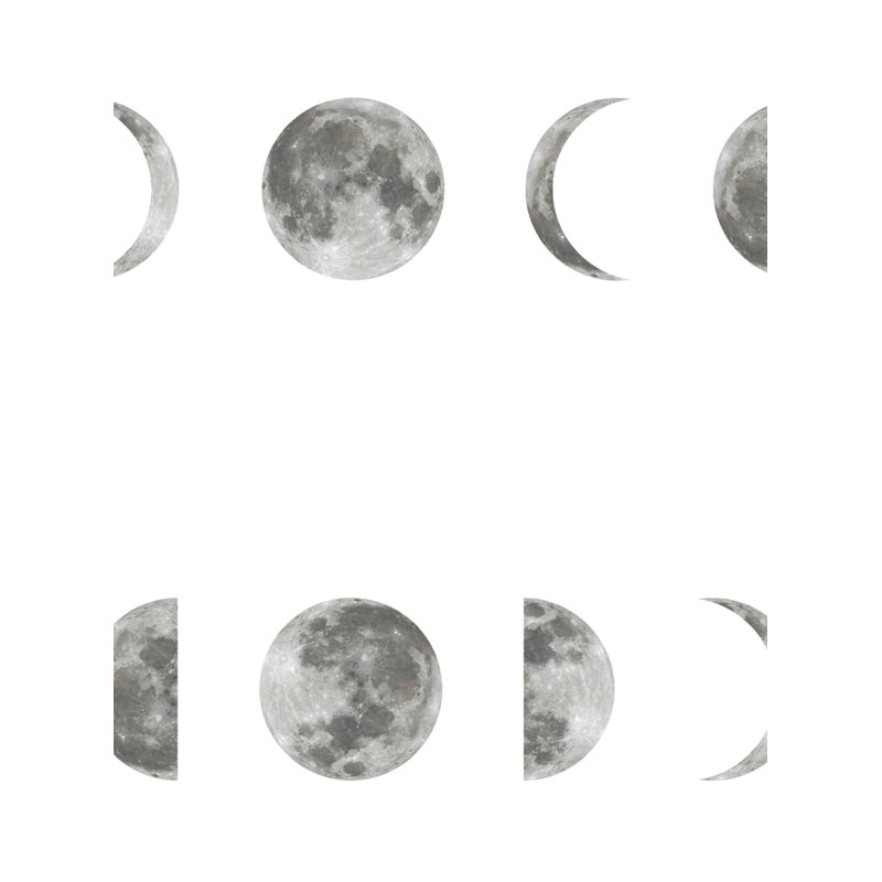 Rouleau de papier peint adhésif Fieldston Phases of the Moon, L 2 pi x H 18 pi