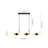 Heider 6 - Light Glass Globes Linear Island Chandelier-1902143272