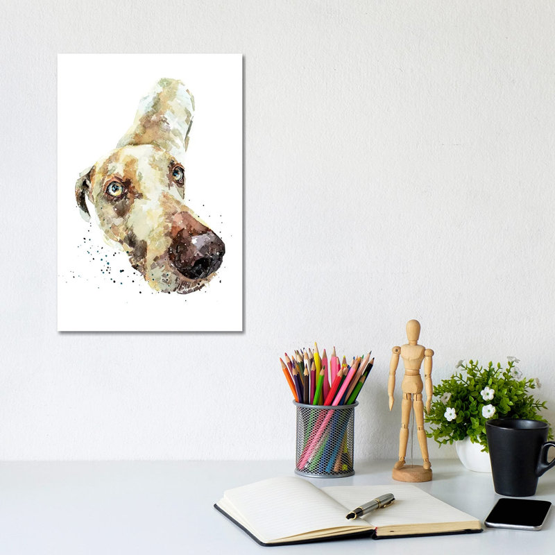 Weimaraner III by EdsWatercolours - Wrapped Canvas Gallery-Wrapped Canvas Giclée, 12" H x 8" W, Wrapped Canvas