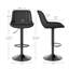 Adjustable Height Counter Stool with Metal Frame