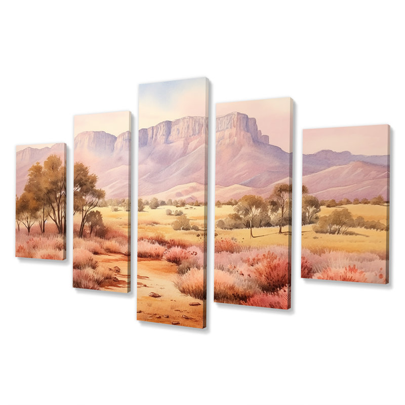 Paysage australien australien, art mural multi-panneaux Australie